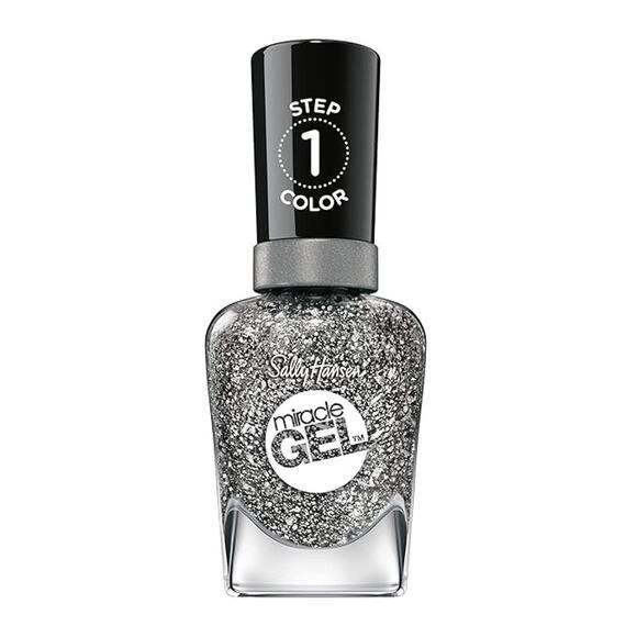 Sally Hansen Miracle Gel™ Nail Polish SET 777 Gold Glitter 781 Silver Glitter - Picture 9 of 12